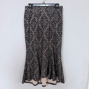VENUS Naked Illusion Ornate Lace Fit and Flare Skirt